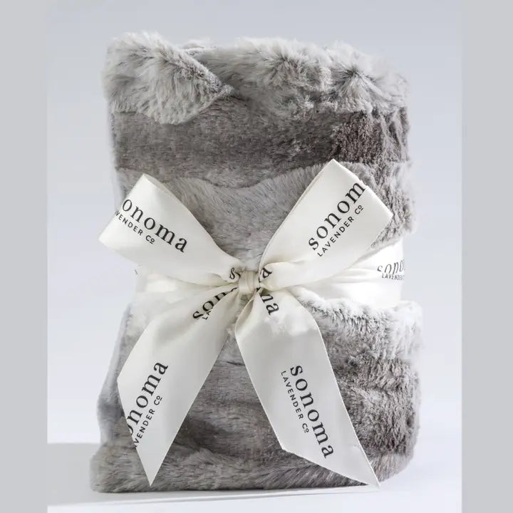 Lavender Platinum Angora Heat Wrap