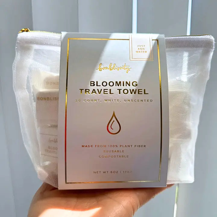 Blooming Travel Towel Pouch